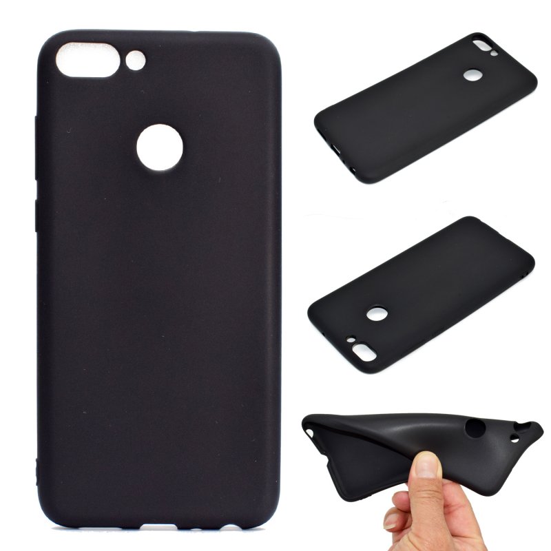 for HUAWEI Honor 9 lite Cute Candy Color Matte TPU Anti-scratch Non-slip Protective Cover Back Case black