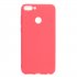 for HUAWEI Honor 9 lite Cute Candy Color Matte TPU Anti scratch Non slip Protective Cover Back Case red