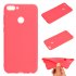 for HUAWEI Honor 9 lite Cute Candy Color Matte TPU Anti scratch Non slip Protective Cover Back Case red