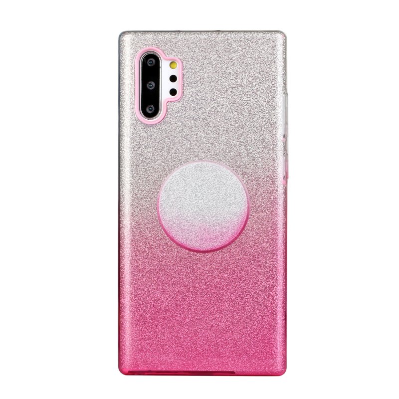 for HUAWEI P20 LITE/P30 LITE/P40 LITE/Nova6SE/Nova 7i Phone Case Gradient Color Glitter Powder Phone Cover with Airbag Bracket Pink