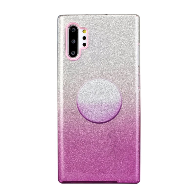 for HUAWEI P20 LITE/P30 LITE/P40 LITE/Nova6SE/Nova 7i Phone Case Gradient Color Glitter Powder Phone Cover with Airbag Bracket purple