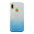 for HUAWEI Y5 2019 HONOR 8S Y5 PSmart honor 10 LITE Phone Case Gradient Color Glitter Powder Phone Cover with Airbag Bracket blue