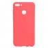 for HUAWEI Y9 2018 Lovely Candy Color Matte TPU Anti scratch Non slip Protective Cover Back Case black