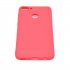 for HUAWEI Y9 2018 Lovely Candy Color Matte TPU Anti scratch Non slip Protective Cover Back Case Light pink