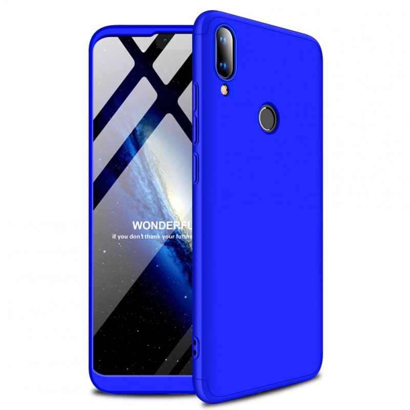 for HUAWEI Y9 2019 Ultra Slim PC Back Cover Non-slip Shockproof 360 Degree Full Protective Case blue_HUAWEI Y9 2019