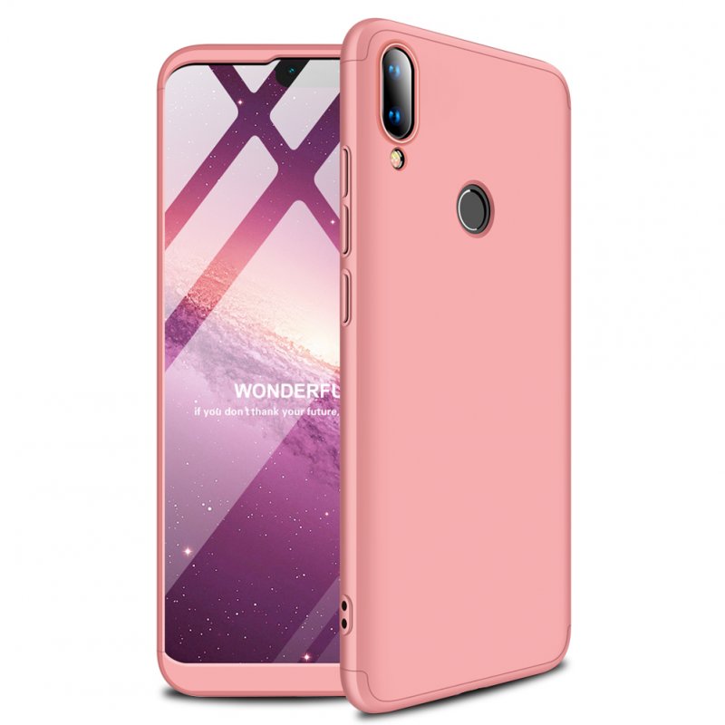 for HUAWEI Y9 2019 Ultra Slim PC Back Cover Non-slip Shockproof 360 Degree Full Protective Case Rose gold_HUAWEI Y9 2019