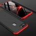 for Oppo A7 Ultra Slim PC Back Cover Non slip Shockproof 360 Degree Full Protective Case Red black red Oppo A7