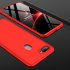 for Oppo A7 Ultra Slim PC Back Cover Non slip Shockproof 360 Degree Full Protective Case red Oppo A7