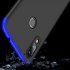 for Redmi NOTE 7 Ultra Slim PC Back Cover Non slip Shockproof 360 Degree Full Protective Case Blue black blue Redmi NOTE 7