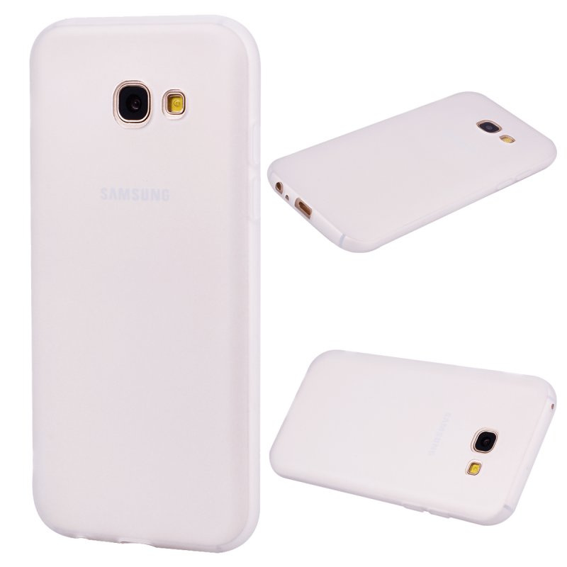 for Samsung A5 2017 Cute Candy Color Matte TPU Anti-scratch Non-slip Protective Cover Back Case white