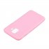 for Samsung A6 2018 Lovely Candy Color Matte TPU Anti scratch Non slip Protective Cover Back Case dark pink