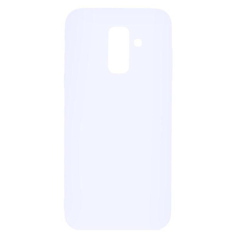 for Samsung A6 plus 2018 Lovely Candy Color Matte TPU Anti-scratch Non-slip Protective Cover Back Case white