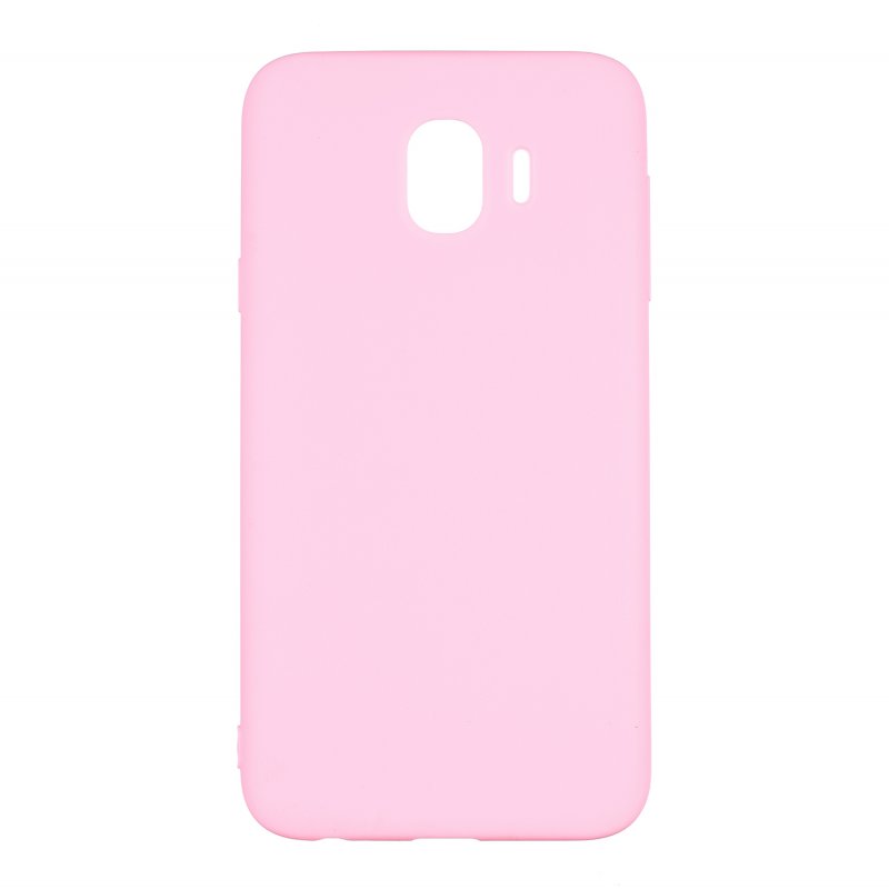 for Samsung J4 Euro Edition Lovely Candy Color Matte TPU Anti-scratch Non-slip Protective Cover Back Case dark pink