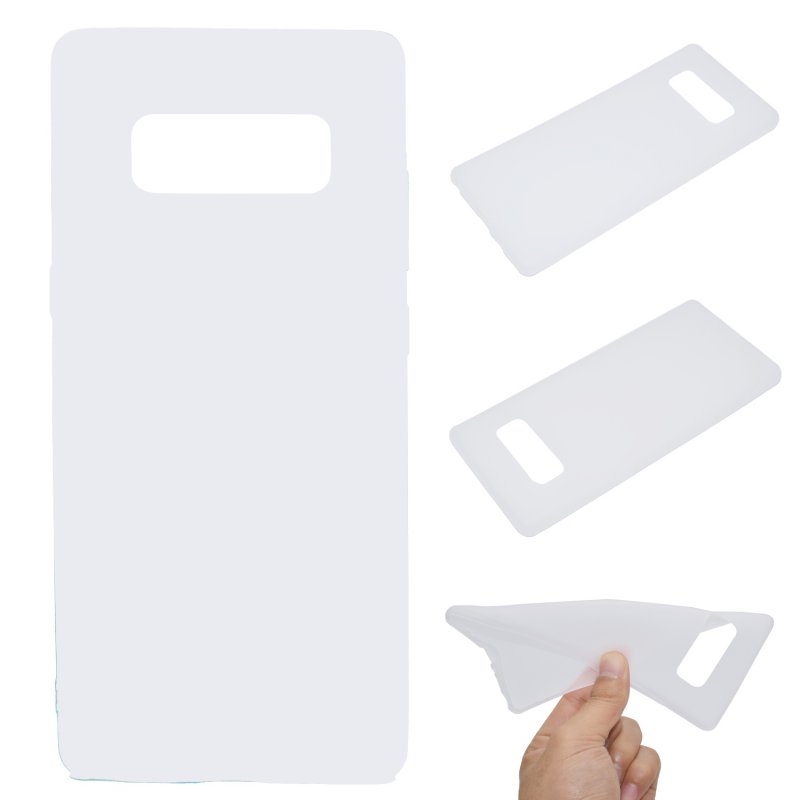 for Samsung NOTE 8 Cute Candy Color Matte TPU Anti-scratch Non-slip Protective Cover Back Case white