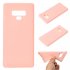 for Samsung NOTE 9 Cute Candy Color Matte TPU Anti scratch Non slip Protective Cover Back Case dark pink