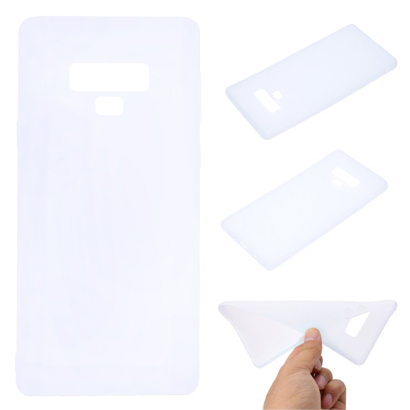 for Samsung NOTE 9 Cute Candy Color Matte TPU Anti-scratch Non-slip Protective Cover Back Case white