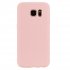 for Samsung S7 edge Cute Candy Color Matte TPU Anti scratch Non slip Protective Cover Back Case Light pink