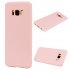 for Samsung S8 plus Lovely Candy Color Matte TPU Anti scratch Non slip Protective Cover Back Case Light pink