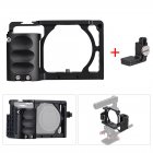 for Sony A6000 A6300 A6500 NEX7 Video <span style='color:#F7840C'>Camera</span> Cage + Hand Grip Kit Film Making System with Cable Clamp black
