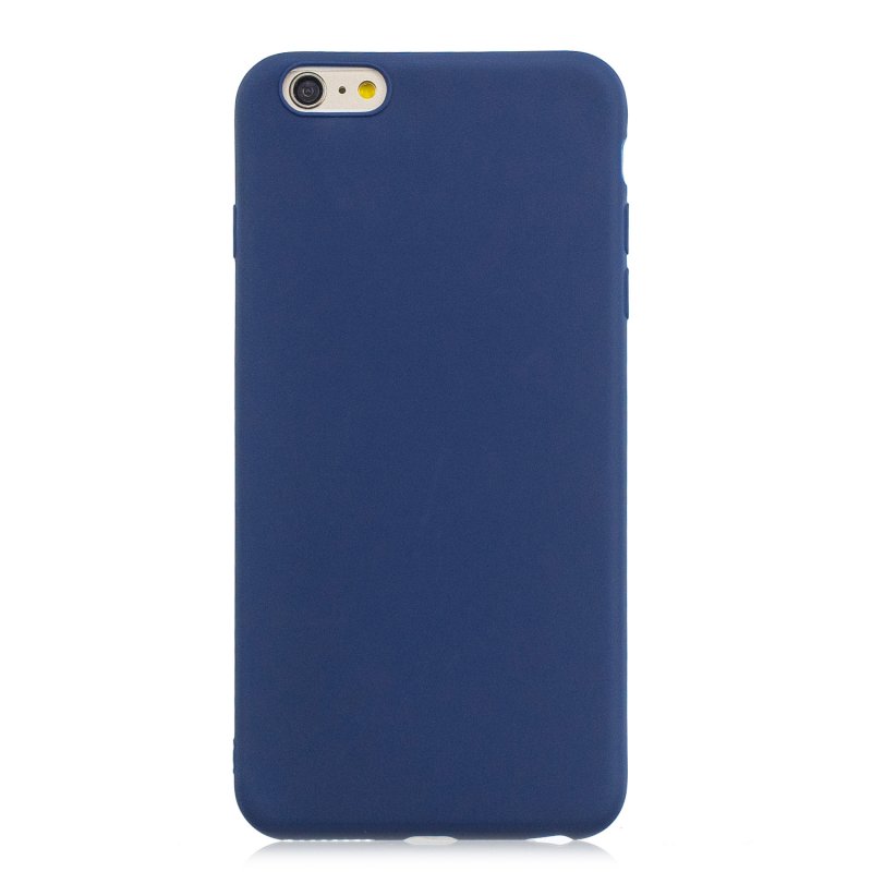 for iPhone 6/6S Lovely Candy Color Matte TPU Anti-scratch Non-slip Protective Cover Back Case Navy