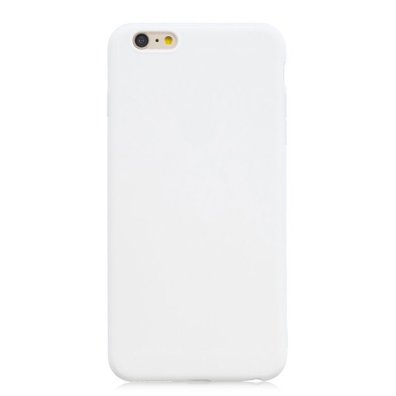 for iPhone 6/6S Lovely Candy Color Matte TPU Anti-scratch Non-slip Protective Cover Back Case white