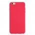 for iPhone 6 6S Lovely Candy Color Matte TPU Anti scratch Non slip Protective Cover Back Case red