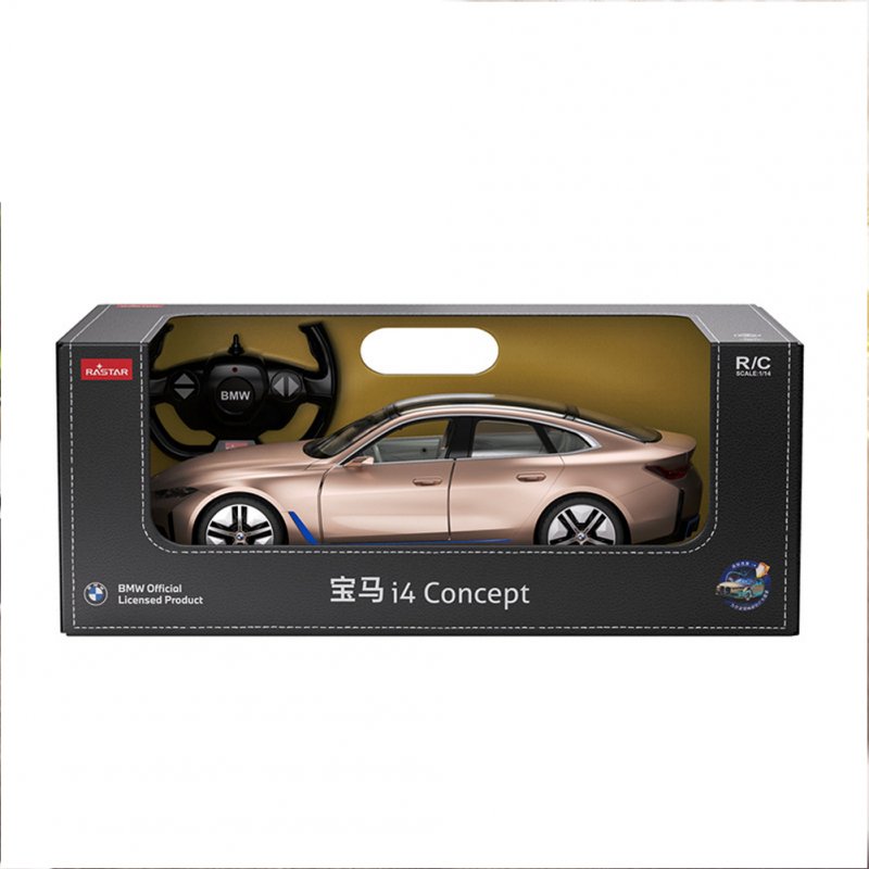 1:14 Remote Control Racing Car USB Rechargeable Wireless Remote Control Simulation Car Model Toy i8 Blue