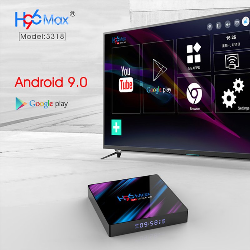 H96 MAX Smart TV BOX black_US regulations 2G+16GB