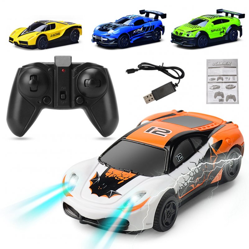 RC Wall Climbing Car Rechargeable 2.4g Remote Control Car with Lights for Kids Gift 
