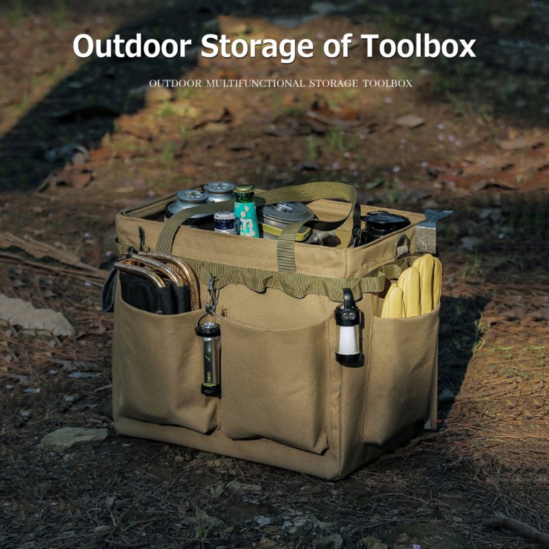 Outdoor Camping Carry Bag Oxford Cloth Tent Peg Nails Toolkit Storage Bag Picnic Supplies 
