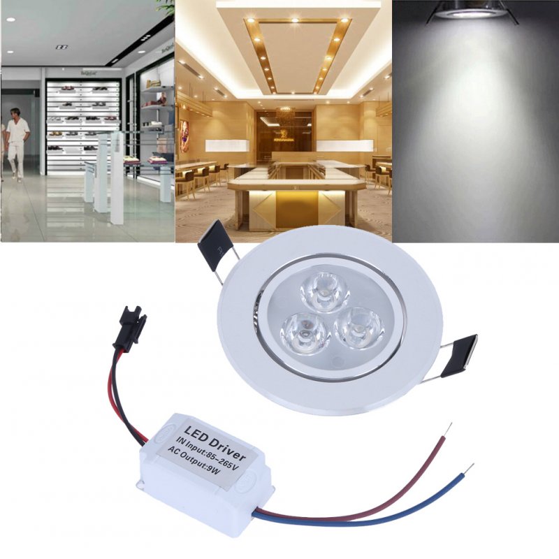 9w Led Spot Light Ac85-265v Universal Adjustable Angle High Brightness Ceiling Recessed Light Lamp