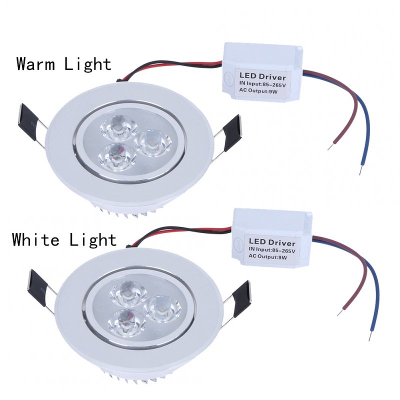 9w Led Spot Light Ac85-265v Universal Adjustable Angle High Brightness Ceiling Recessed Light Lamp