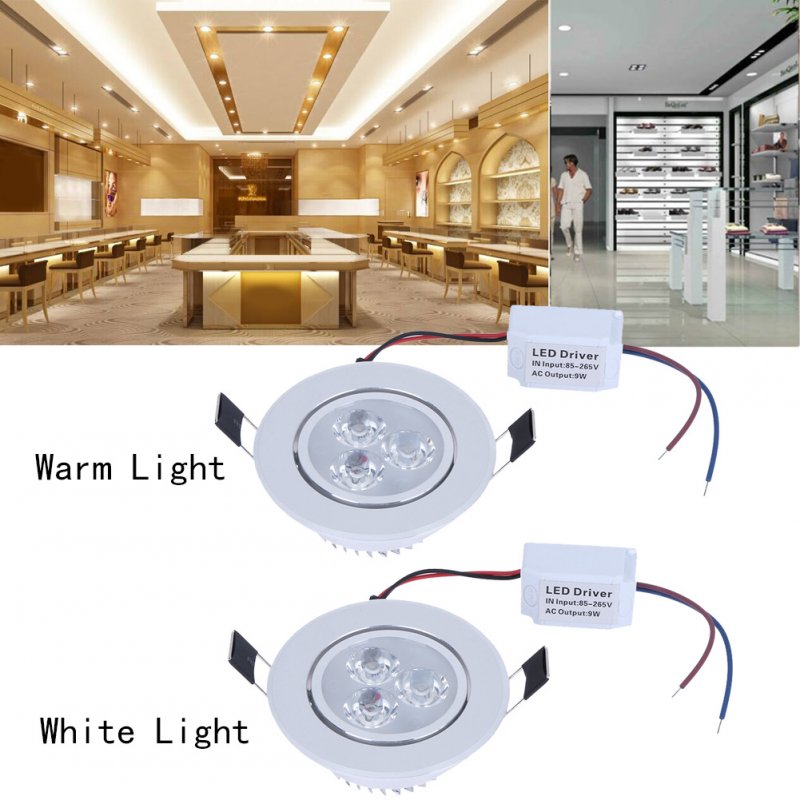 9w Led Spot Light Ac85-265v Universal Adjustable Angle High Brightness Ceiling Recessed Light Lamp