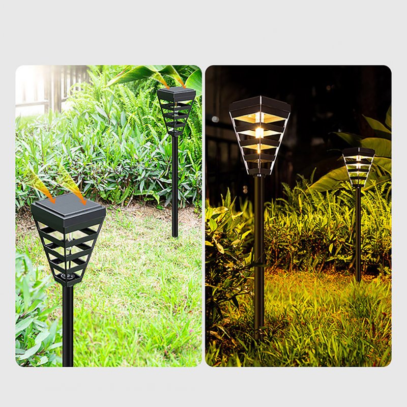 Outdoor Solar Light With 7.3V 2200mA Battery 3000K IP65 Waterproof Super Bright Lawn Lamp For Yard Patio Garden Pathway Porch Decor 