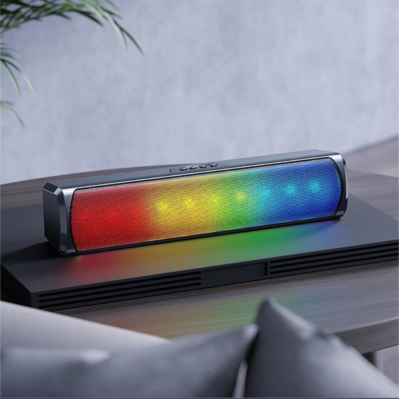 Remax Wireless Bluetooth 5.0 Speaker Outdoor Luminous Subwoofer Rgb Colorful Audio for Riding 