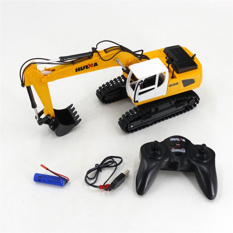 Huina 1516 Simulation Excavator Toy 1:24 Remote Control Electric Engineering Vehicle Model Ornam