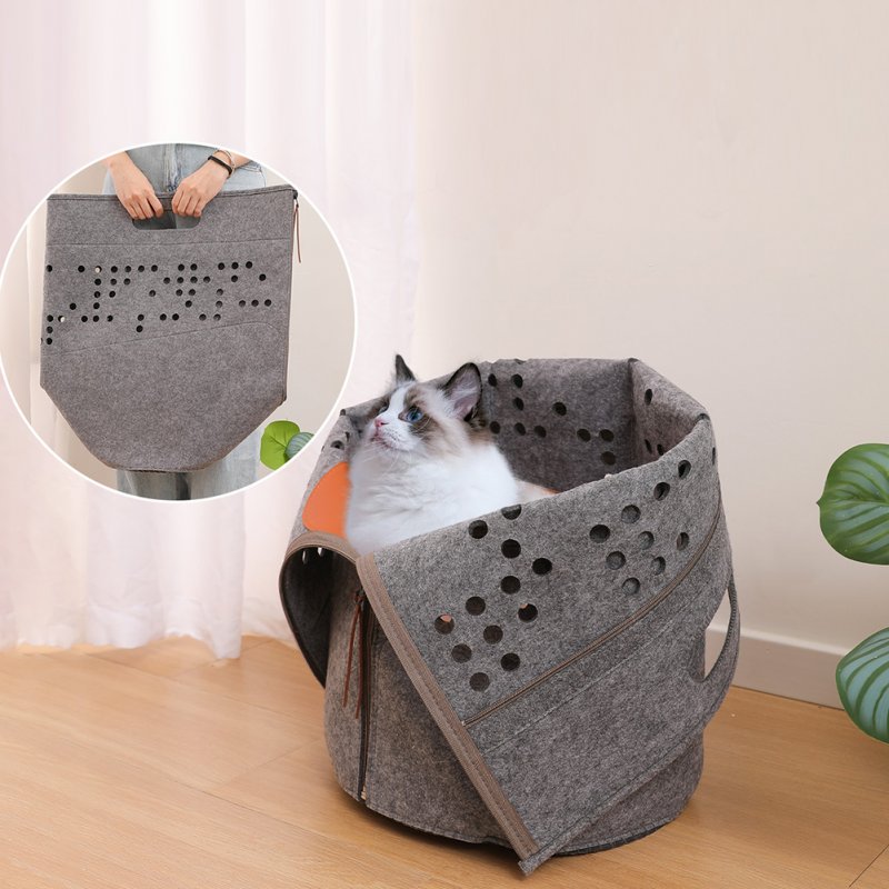 Pet Nest Basket Shelter House Warm Soft Cozy No Deformation Semi Enclosed Pet Supplies Accessories For Cats Sleeping 