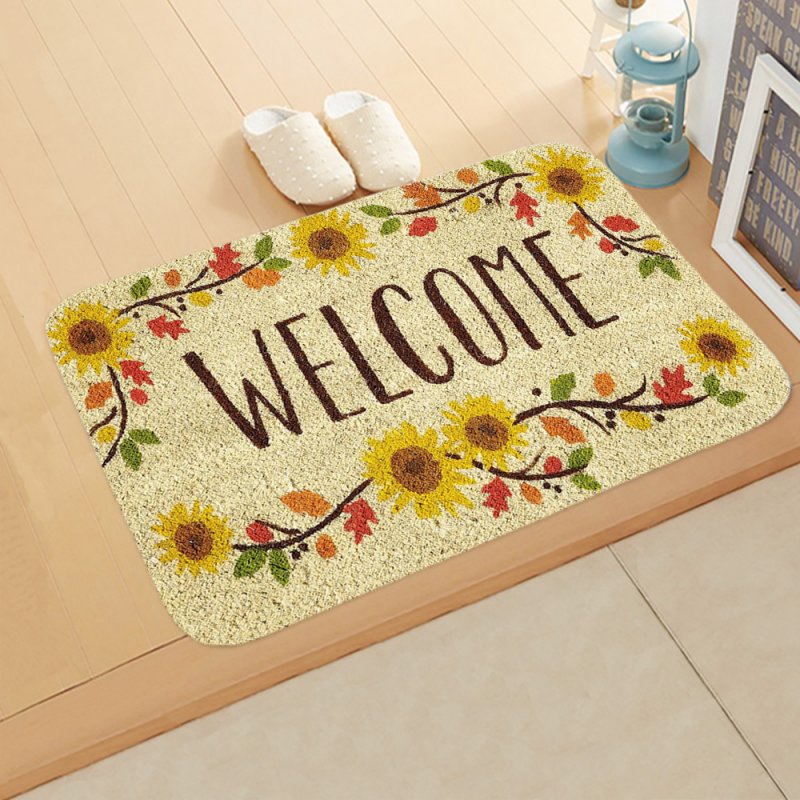 ground mat flannel surface + non-slip plastic bottom welcome hallway kitchen absorbent floor mat 40*60cm 5