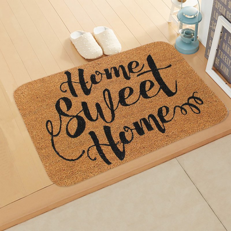 ground mat flannel surface + non-slip plastic bottom welcome hallway kitchen absorbent floor mat 40*60cm 8