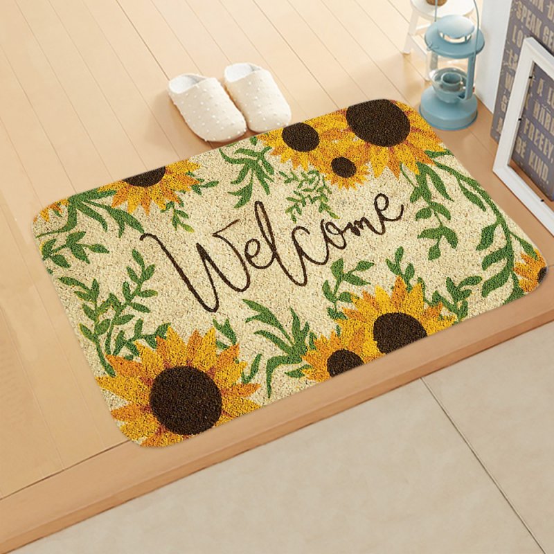 ground mat flannel surface + non-slip plastic bottom welcome hallway kitchen absorbent floor mat 40*60cm 10