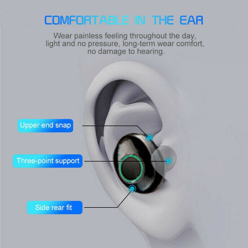 Bluetooth 5.0 Headset TWS Wireless Earphones Mini Earbuds Stereo Headphones Wireless Earphones 