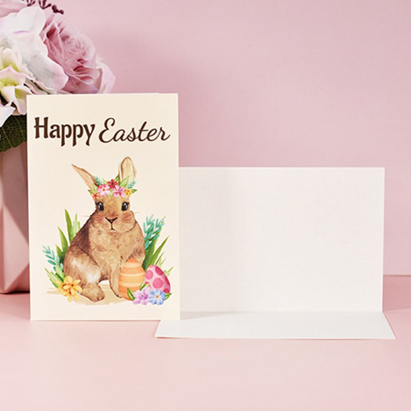 24 Sheets Easter Cards Kit Colorful Greeting Cards With Envelopes Stickers For Classroom Exchange Easter Party Supplies 