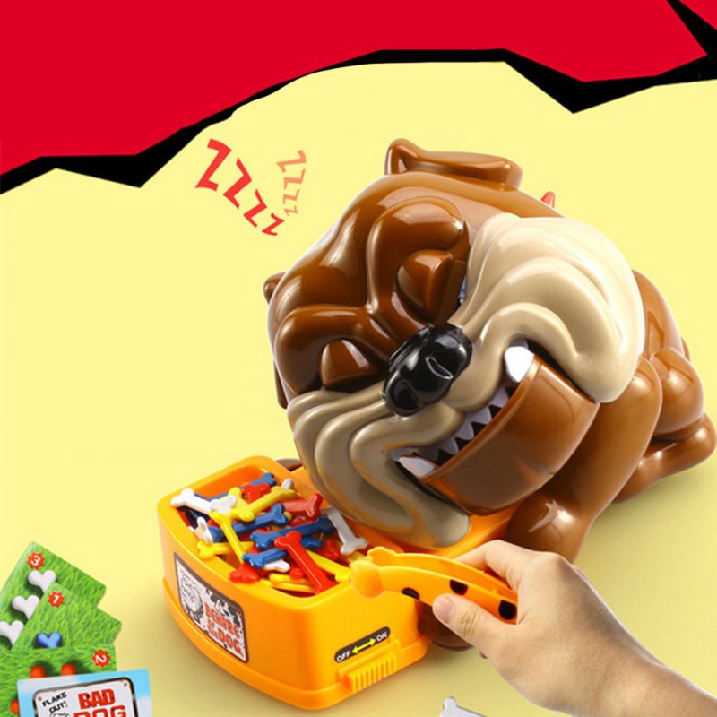 Creative Dog Biting Toys Funny Stealing Bones Electric Dog Biting Parent-child Interactive Game Tricky Toys For Gifts Large/560g