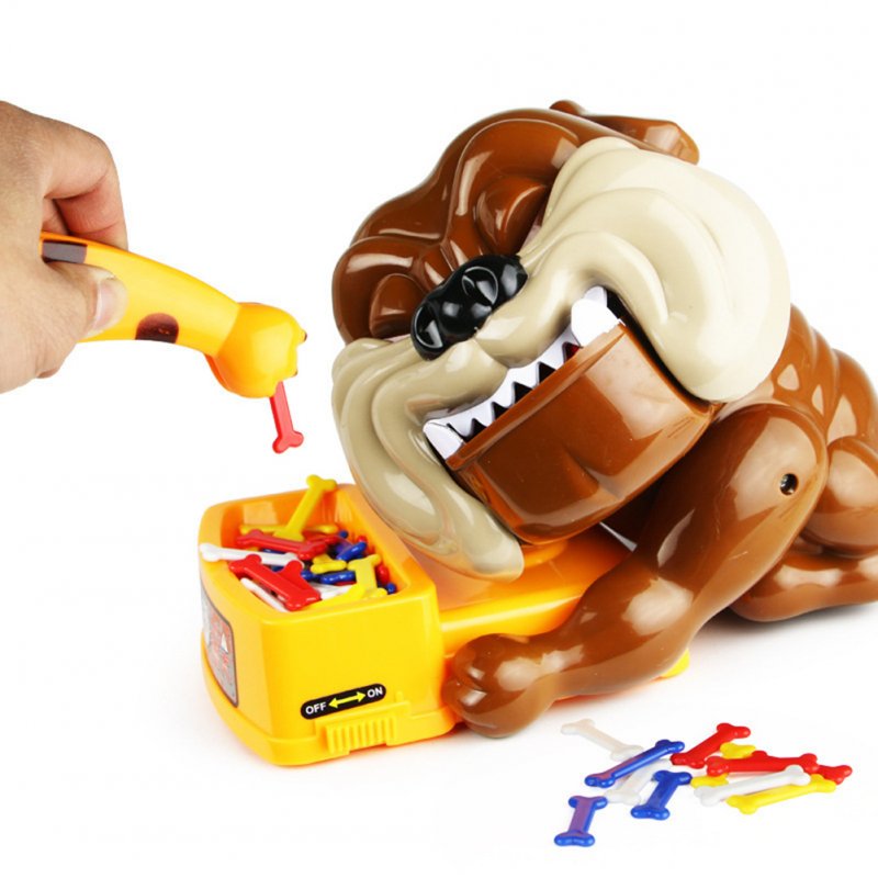 Creative Dog Biting Toys Funny Stealing Bones Electric Dog Biting Parent-child Interactive Game Tricky Toys For Gifts Large/560g