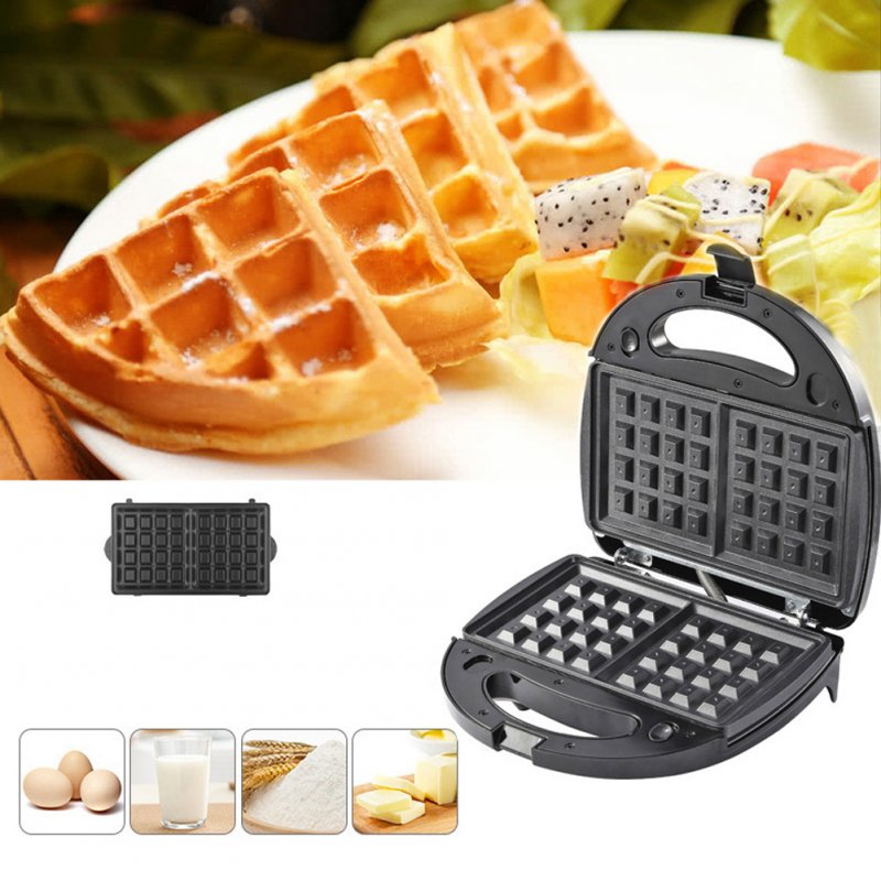 6-in-1 Waffle Makers with 6 Removable Plates Non Stick Coating Stainless Steel Sandwich Maker for Breakfast 
