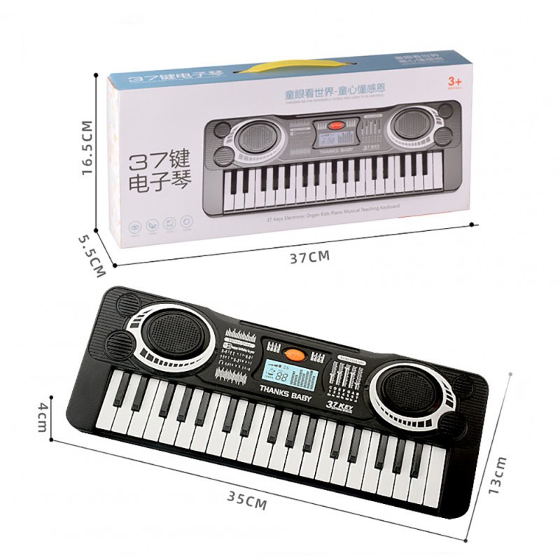 Kids Electronic Piano Keyboard Electronic Organ Early Education Musical Instruments with Microphone 61 key