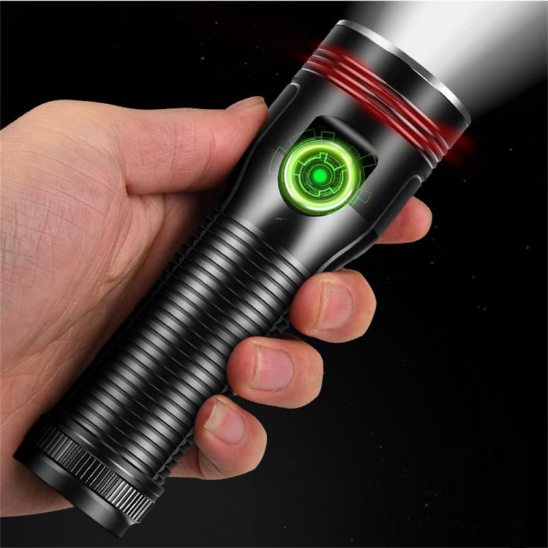 Outdoor Aluminum Alloy Mini Flashlight For Camping Mountaineering Home Use Waterproof Strong Lighting Flashlight 