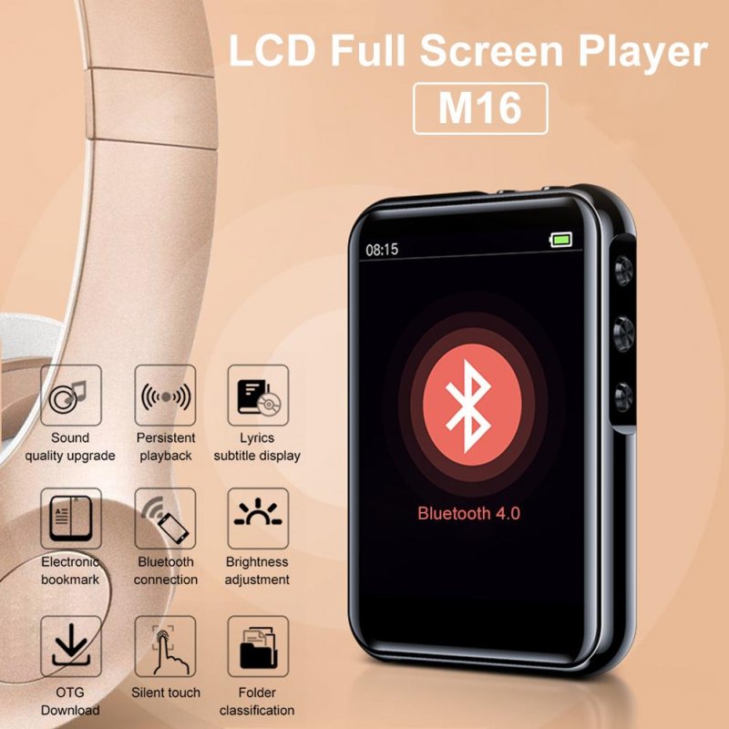 M16 Bluetooth MP3 MP4 Music Player With Bluetooth