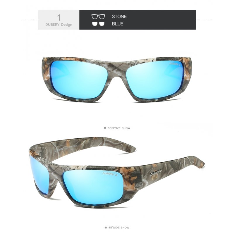 Men Women Retro Camouflage Sport UV400 Polarized Sunglasses  