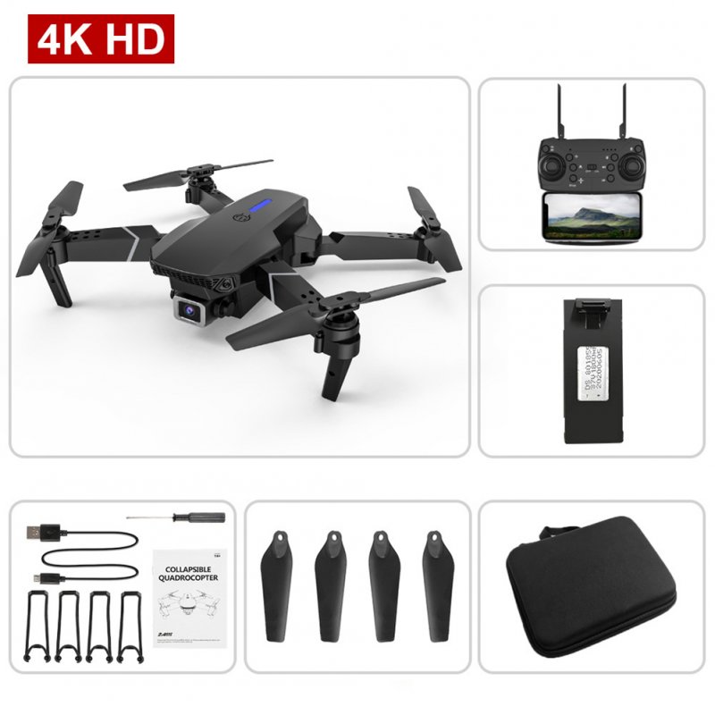 E525/E88 RC Drone 4k Aerial Photography RC Quadrotor Long Endurance Foldable Remote Control Drone For Christmas Birthday Gifts 